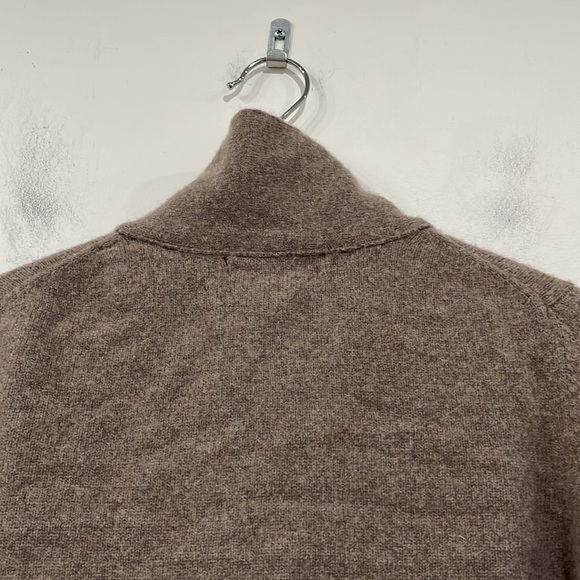 Banana Republic Lambswool Peacoat Buttoned Cardigan Sweater in Brown Pink M - Picture 10 of 12